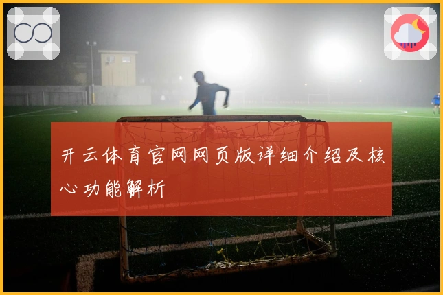 开云体育官网网页版详细介绍及核心功能解析